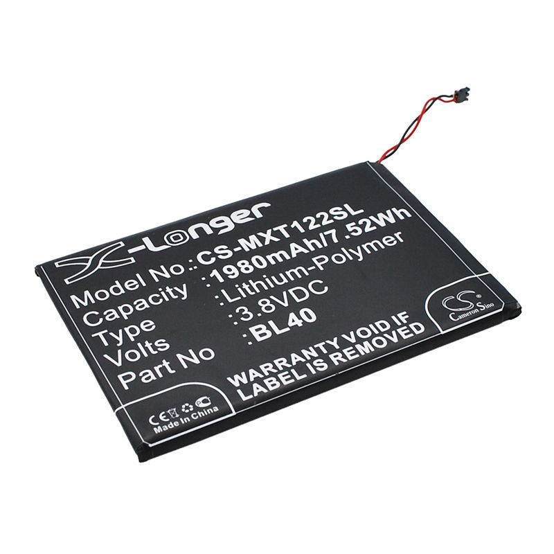 Li-Polymer Battery fits Motorola, moto e, moto e dual tv, moto e global 3.8V, 1980mAh Mobile & SmartPhone Cameron Sino Technology Limited