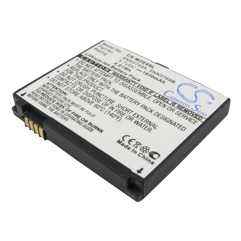 Li-ion Battery fits Motorola, motorokr e6 3.7V, 1030mAh Mobile & SmartPhone Cameron Sino Technology Limited