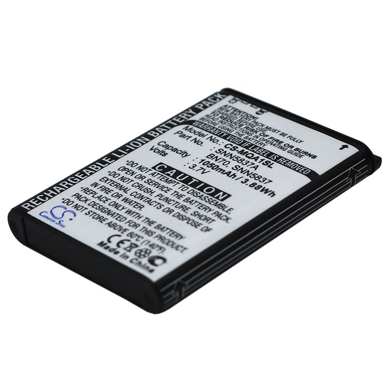 Li-ion Battery Fits Motorola, Mt710 3.7v, 1050mah Mobile & SmartPhone Cameron Sino Technology Limited