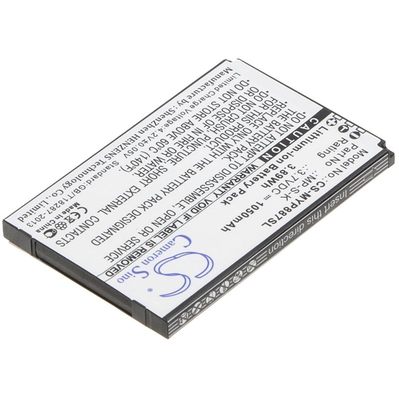 Li-ion Battery fits Myphone,8870 3.7V, 1050mAh Mobile & SmartPhone Cameron Sino Technology Limited