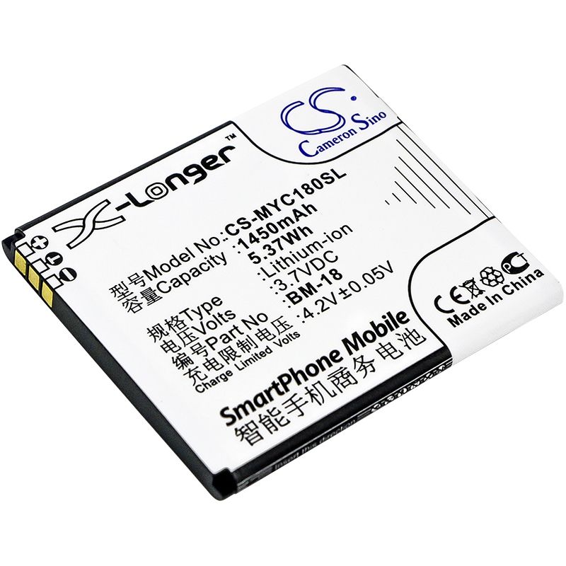 Li-ion Battery fits Myphone, c-smart iii 3.7V, 1450mAh Communications Cameron Sino Technology Limited (Suspended)