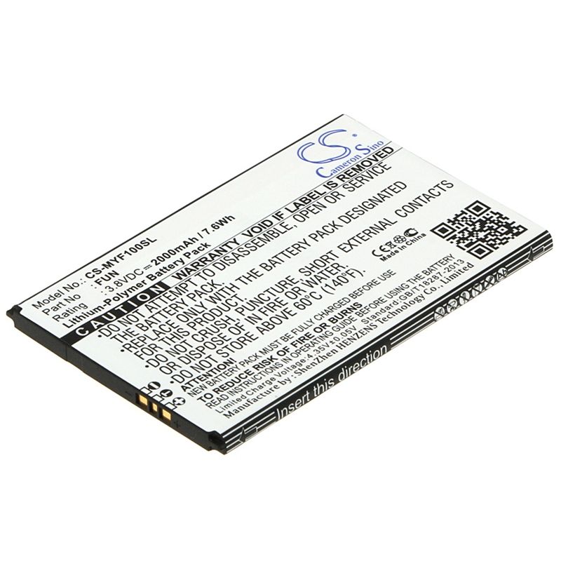 Li-Polymer Battery fits Myphone, fun 3.8V, 2000mAh Communications Cameron Sino Technology Limited (Suspended)