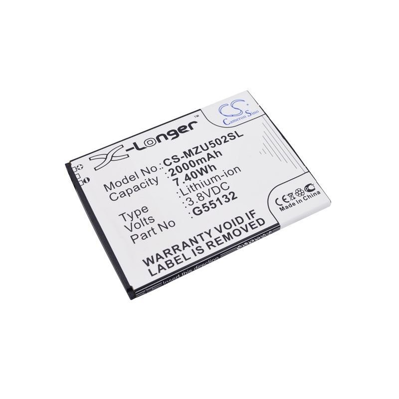 Li-Polymer Battery fits Navon, mizu d502, mizu m502 3.8V, 2000mAh Mobile & SmartPhone Cameron Sino Technology Limited