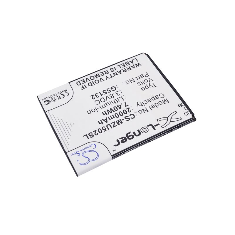 Li-Polymer Battery fits Navon, mizu d502, mizu m502 3.8V, 2000mAh Mobile & SmartPhone Cameron Sino Technology Limited