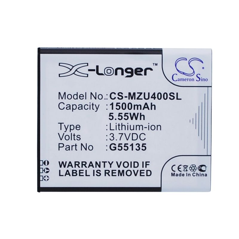 Li-ion Battery fits Navon, mizu m400 3.7V, 1500mAh Mobile & SmartPhone Cameron Sino Technology Limited (Suspended)