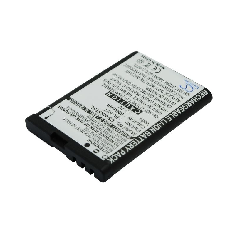 Li-ion Battery Fits Nokia, 2600 Classic,7510, 7510 Supernova 3.7v, 800mah Mobile & SmartPhone Cameron Sino Technology Limited