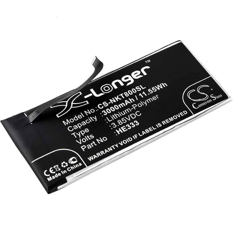 Li-Polymer Battery fits Nokia, 8 sirocco, 8 sirocco global dual sim, 8 sirocco global td-lte 3.85V, 3000mAh Mobile & SmartPhone Cameron Sino Technology Limited