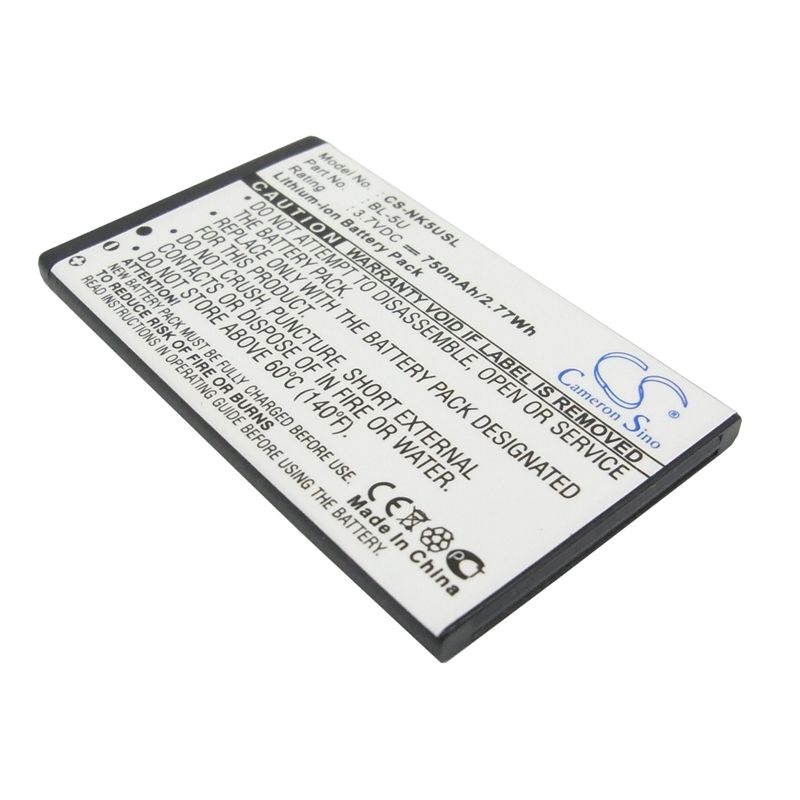 Li-ion Battery fits Nokia, 8800e, 8900e, 8900i 3.7V, 750mAh Mobile & SmartPhone Cameron Sino Technology Limited