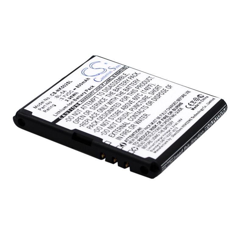 Li-ion Battery fits Nokia, asha 502 3.7V, 800mAh Mobile & SmartPhone Cameron Sino Technology Limited