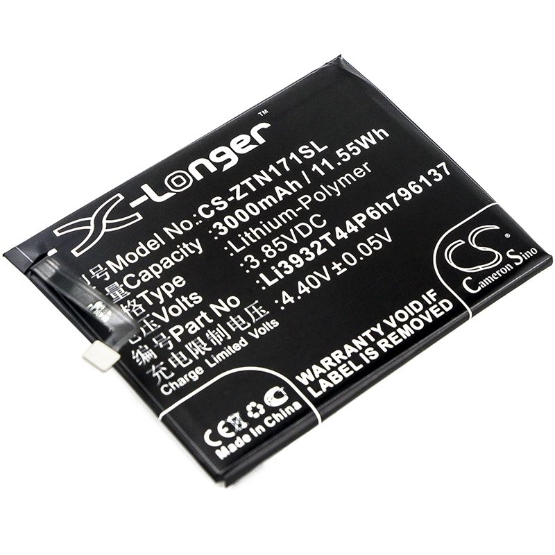 Li-Polymer Battery fits Nubia, nx569h, nx569j, z17 mini 3.85V, 3000mAh Mobile & SmartPhone Cameron Sino Technology Limited