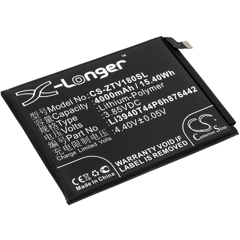 Li-Polymer Battery fits Nubia, nx612, nx612j, v18 3.85V, 4000mAh Mobile & SmartPhone Cameron Sino Technology Limited