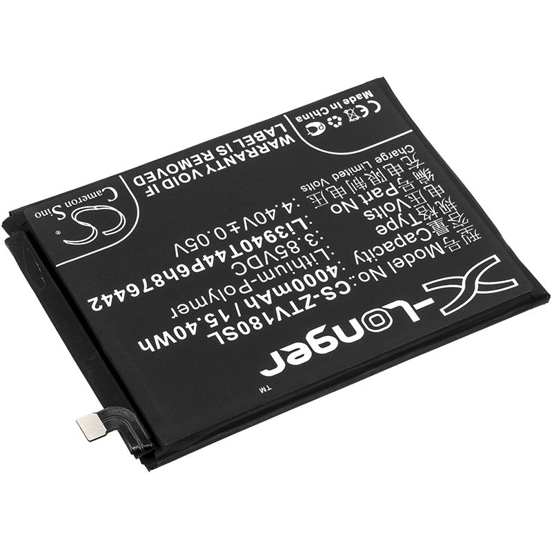 Li-Polymer Battery fits Nubia, nx612, nx612j, v18 3.85V, 4000mAh Mobile & SmartPhone Cameron Sino Technology Limited