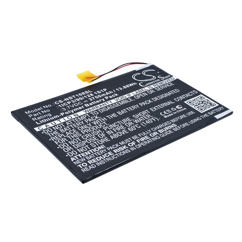 Li-Polymer Battery fits Nuvision, nuvision 10.1", tm1088c 3.7V, 3750mAh Tablet Cameron Sino Technology Limited