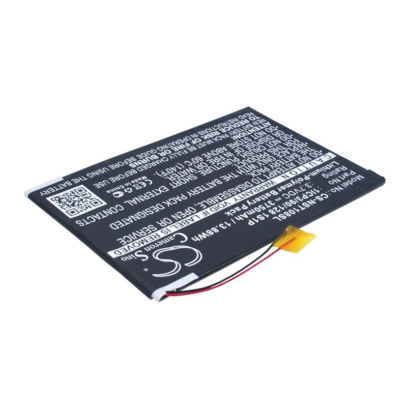 Li-Polymer Battery fits Nuvision, nuvision 10.1", tm1088c 3.7V, 3750mAh Tablet Cameron Sino Technology Limited