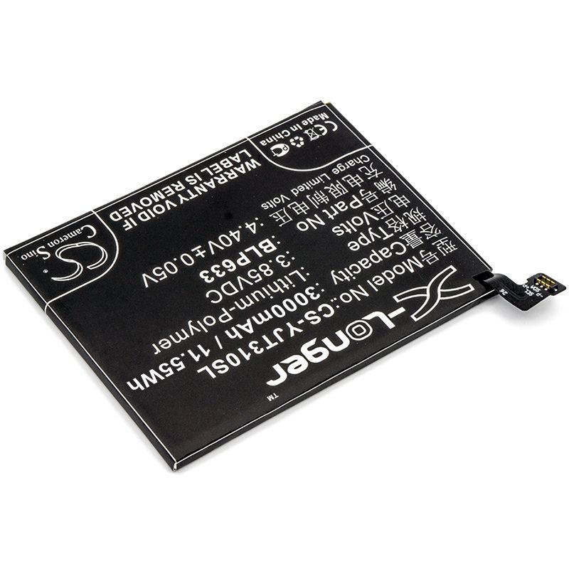 Li-polymer Battery Fits Oneplus, 3t, 3t Dual Sim, A3010 3.85v, 3000mah Mobile & SmartPhone Cameron Sino Technology Limited