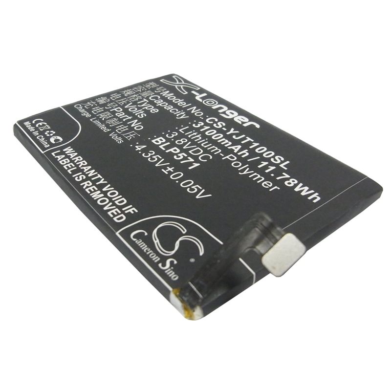 Li-polymer Battery Fits Oneplus, A0001, One 3.8v, 3100mah Mobile & SmartPhone Cameron Sino Technology Limited