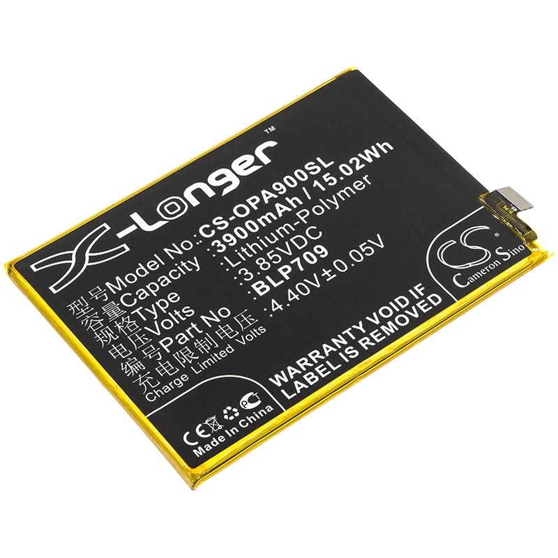 Li-Polymer Battery fits Oppo,1911, a9, a9x 3.85V, 3900mAh Mobile & SmartPhone Cameron Sino Technology Limited