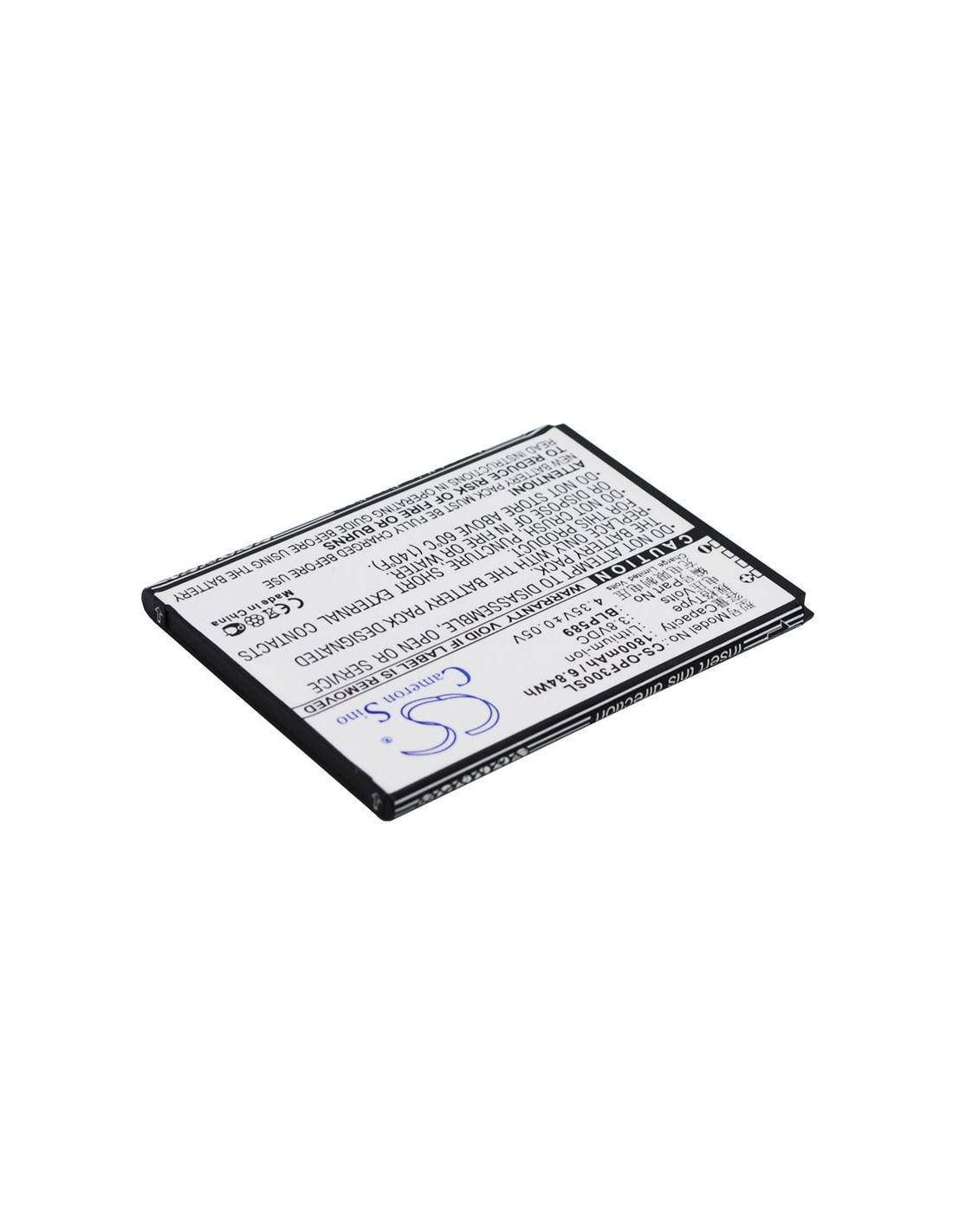 Li-ion Battery fits Oppo,3000,3005,3007 3.8V, 1800mAh Mobile & SmartPhone Cameron Sino Technology Limited (Suspended)