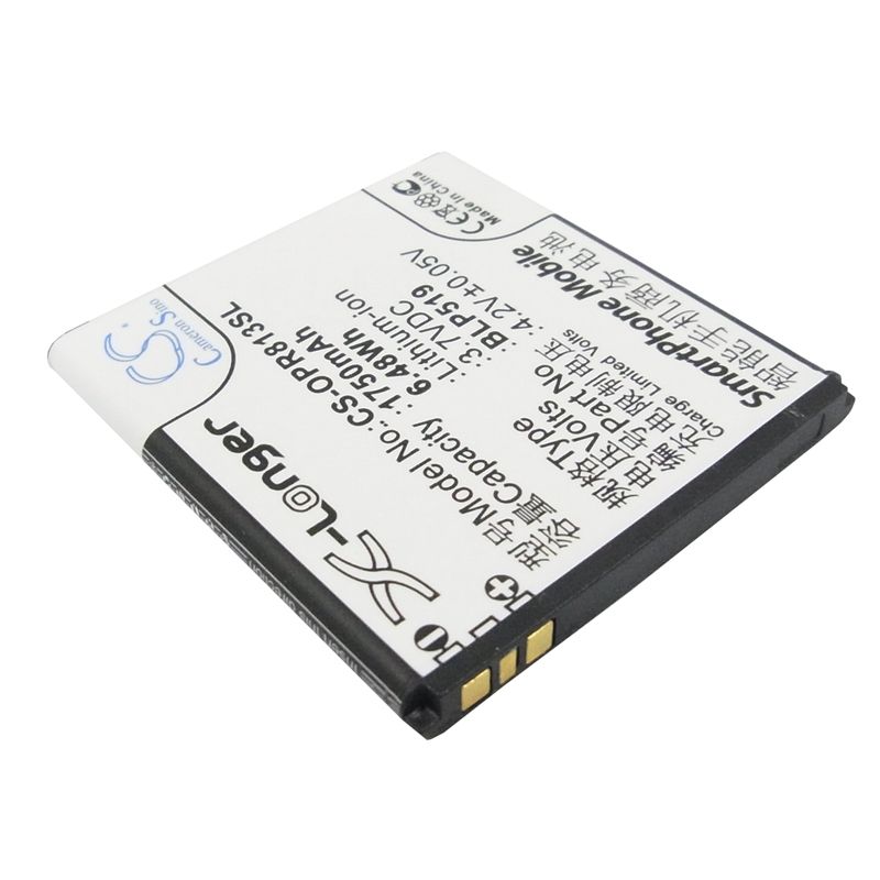Li-ion Battery fits Oppo, 701t, r813t, r817 3.7V, 1750mAh Mobile & SmartPhone Cameron Sino Technology Limited