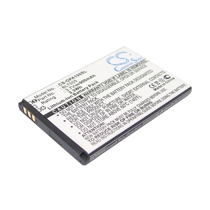 Li-ion Battery fits Oppo, a100, a103, a105 3.7V, 900mAh Communications Cameron Sino Technology Limited (Suspended)