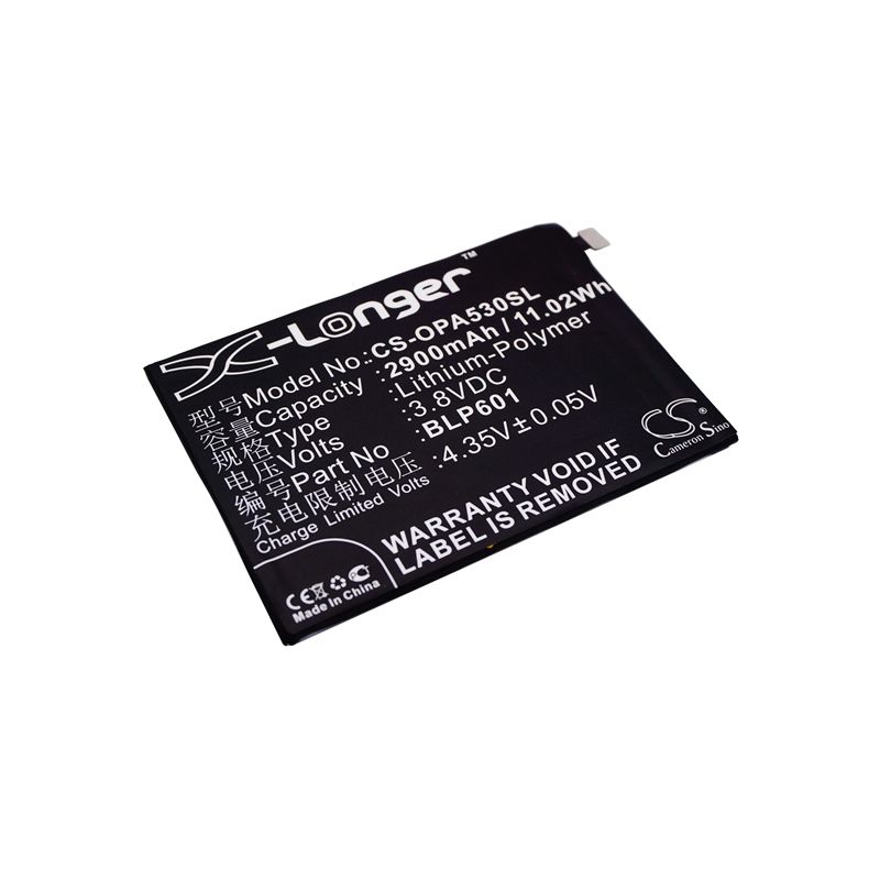 Li-Polymer Battery fits Oppo, a1601, a53, a53 dual sim td-lte 3.8V, 2900mAh Mobile & SmartPhone Cameron Sino Technology Limited
