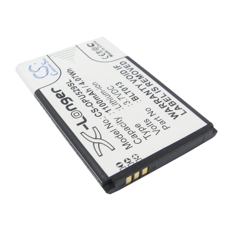 Li-ion Battery fits Oppo, a209, e21w, u525 3.7V, 1100mAh Mobile & SmartPhone Cameron Sino Technology Limited