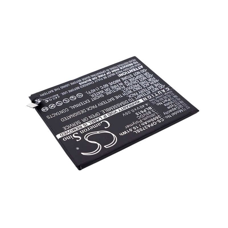 Li-Polymer Battery fits Oppo, a37, a37 dual sim td-lte, a37m 3.85V, 2600mAh Mobile & SmartPhone Cameron Sino Technology Limited