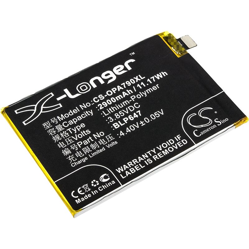 Li-Polymer Battery fits Oppo, a79, a79k, a79kt 3.85V, 2900mAh Mobile & SmartPhone Cameron Sino Technology Limited