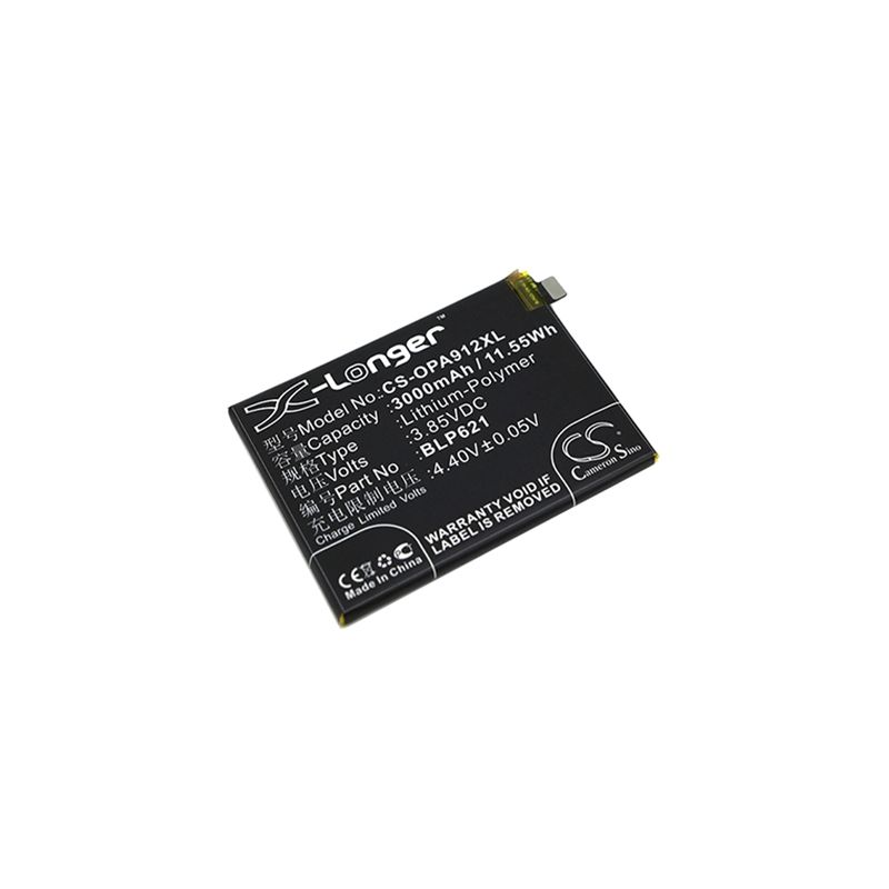 Li-Polymer Battery fits Oppo, cph1607, r9s, r9s dual sim 3.85V, 3000mAh Mobile & SmartPhone Cameron Sino Technology Limited