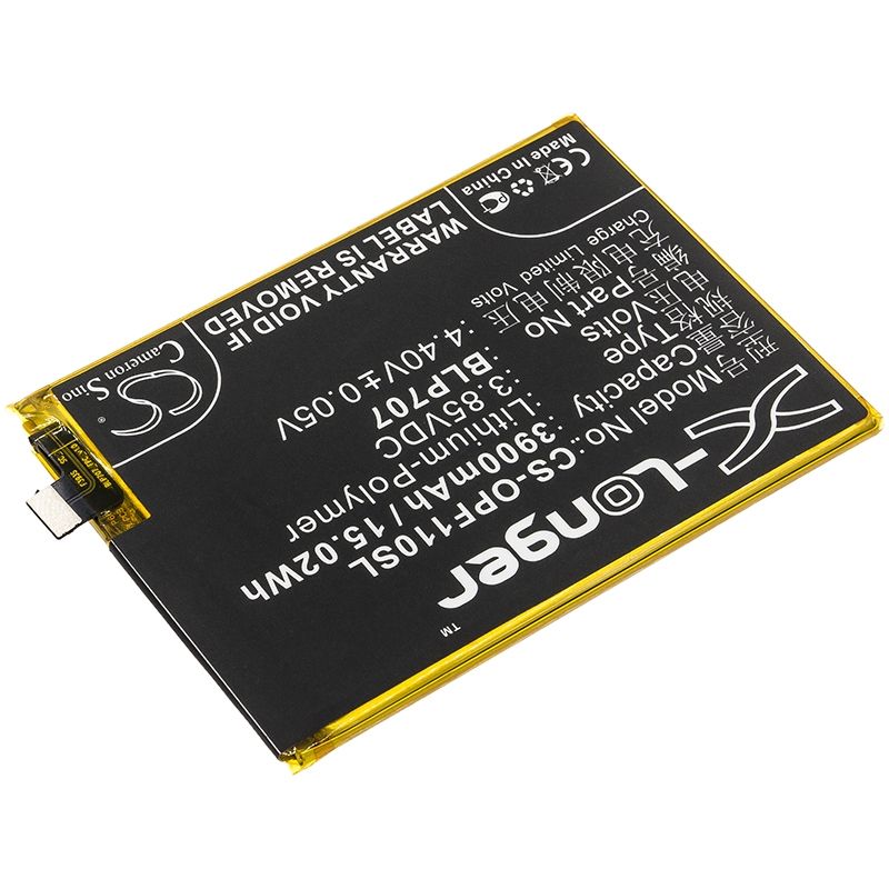 Li-Polymer Battery fits Oppo, cph1911, cph1913, f11 3.85V, 3900mAh Mobile & SmartPhone Cameron Sino Technology Limited