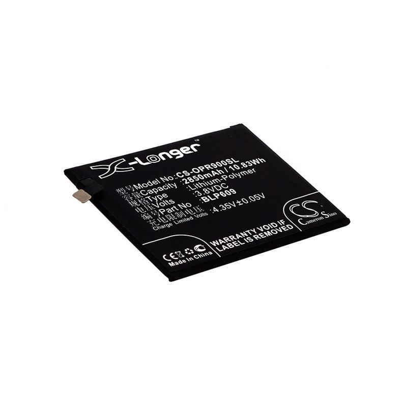 Li-Polymer Battery fits Oppo, f1 plus, r9, r9 dual sim 3.8V, 2850mAh Mobile & SmartPhone Cameron Sino Technology Limited