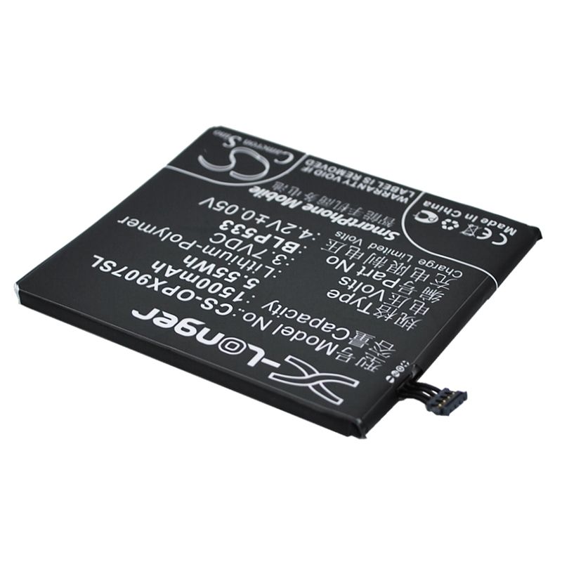 Li-Polymer Battery fits Oppo, finder, x907 3.7V, 1500mAh Mobile & SmartPhone Cameron Sino Technology Limited