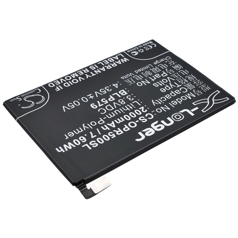 Li-Polymer Battery fits Oppo, r5, r8107, r8109 3.8V, 2000mAh Mobile & SmartPhone Cameron Sino Technology Limited