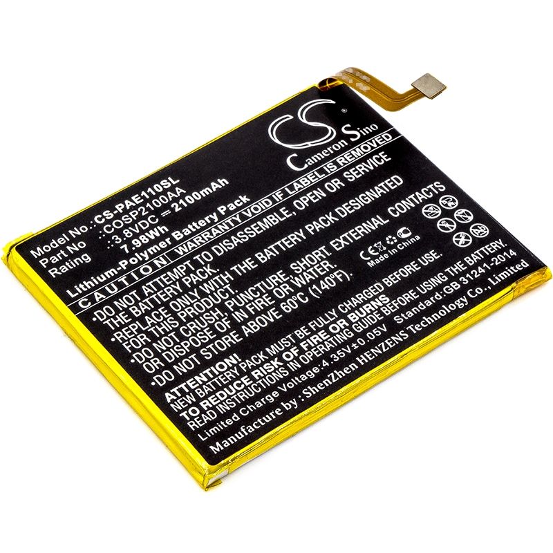 Li-Polymer Battery fits Panasonic, eluga a, eluga s, p11 3.8V, 2100mAh Mobile & SmartPhone Cameron Sino Technology Limited