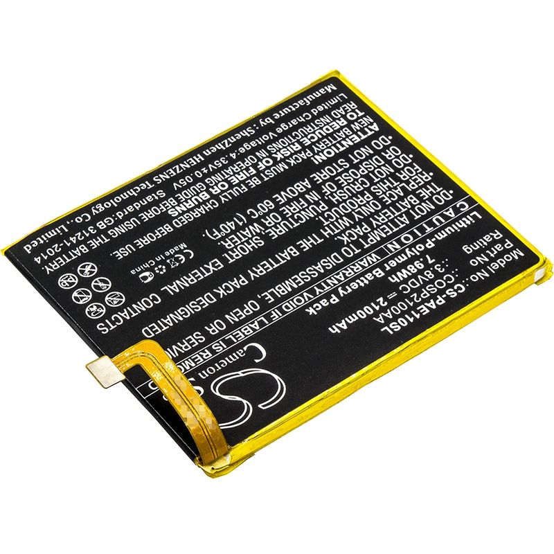 Li-Polymer Battery fits Panasonic, eluga a, eluga s, p11 3.8V, 2100mAh Mobile & SmartPhone Cameron Sino Technology Limited