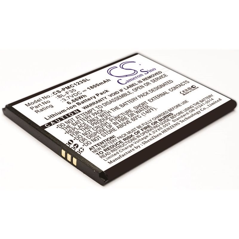 Li-ion Battery fits Phicomm, c1230l 3.7V, 1800mAh Mobile & SmartPhone Cameron Sino Technology Limited