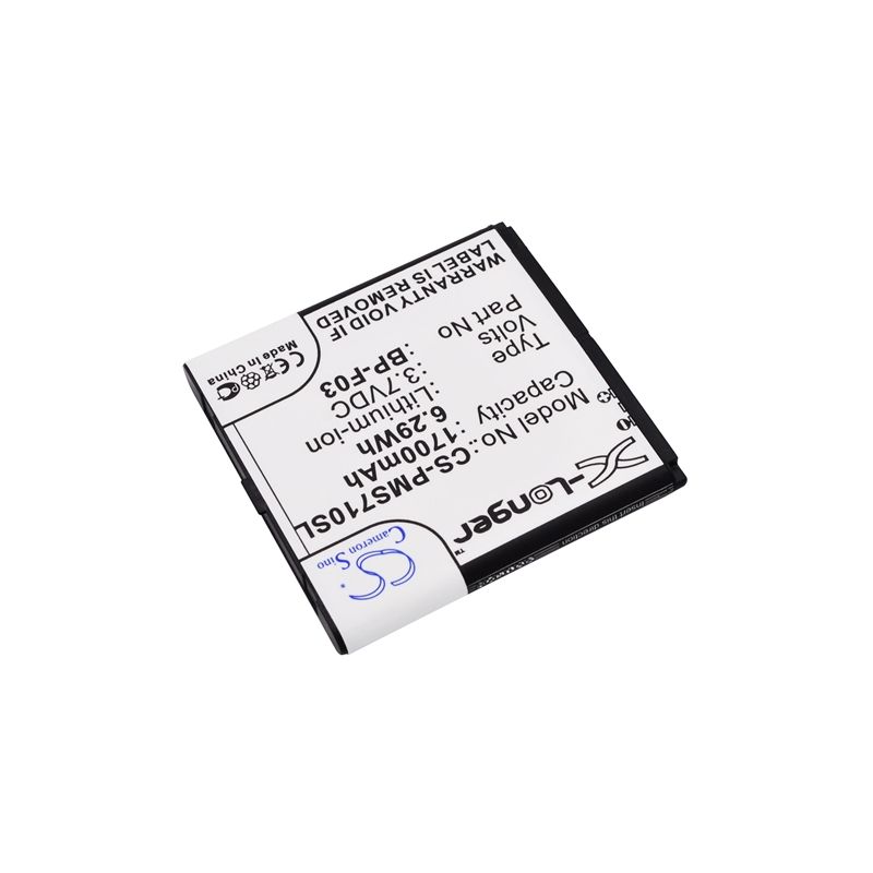 Li-ion Battery fits Phicomm, fws 710 3.7V, 1700mAh Communications Cameron Sino Technology Limited (Suspended)