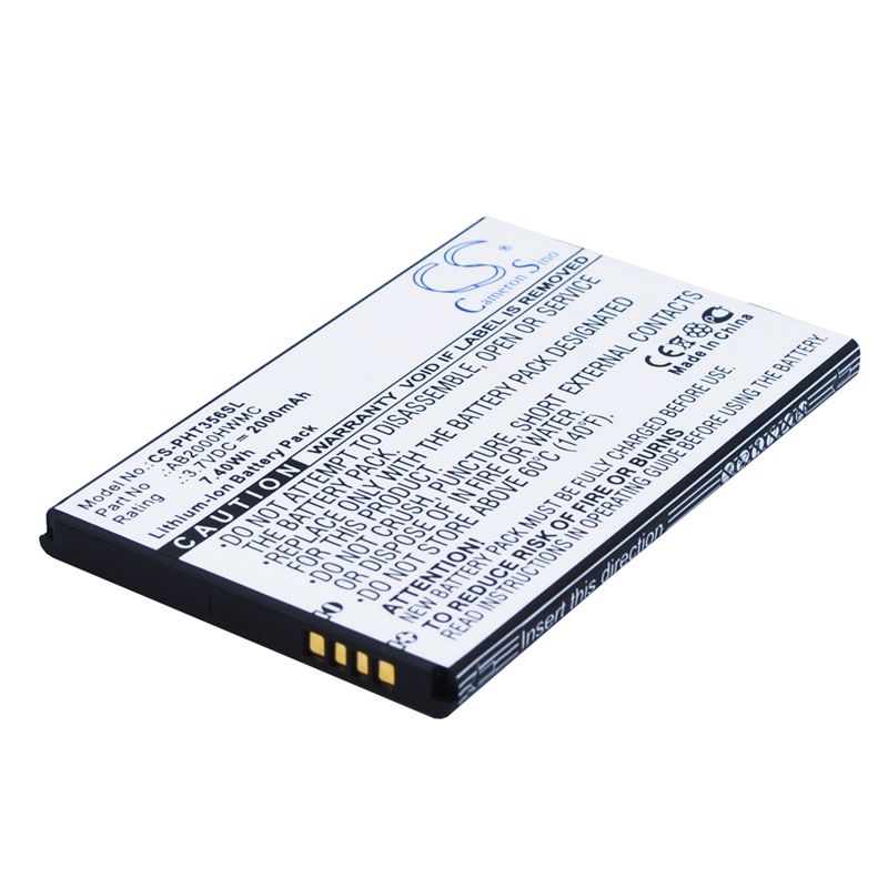 Li-ion Battery fits Philips, ctw3568, w3568, xenium t3566 3.7V, 2000mAh Mobile & SmartPhone Cameron Sino Technology Limited