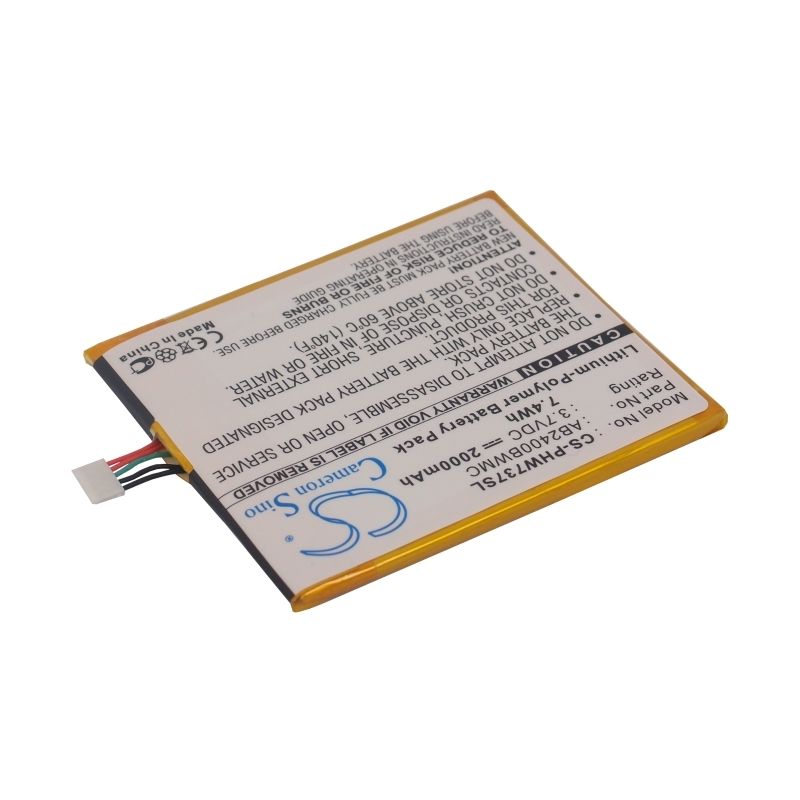 Li-Polymer Battery fits Philips, ctw737nay, xenium w736, xenium w737 3.7V, 2000mAh Mobile & SmartPhone Cameron Sino Technology Limited