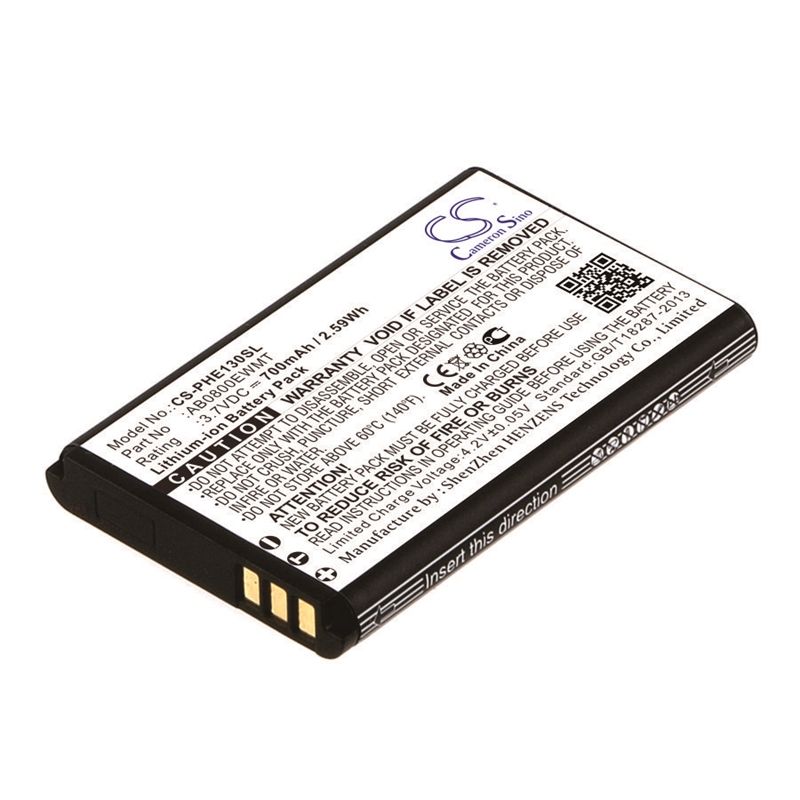 Li-ion Battery fits Philips, e105, e130, e1500 3.7V, 700mAh Mobile & SmartPhone Cameron Sino Technology Limited