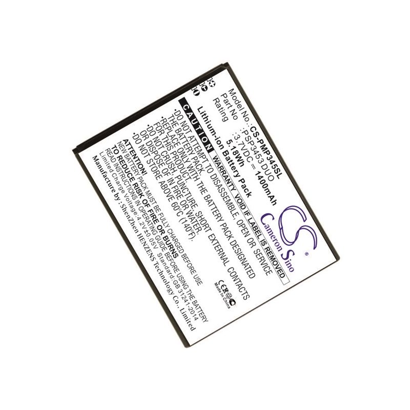 Li-ion Battery fits Prestigio, psp3453 duo 3.7V, 1400mAh Mobile & SmartPhone Cameron Sino Technology Limited