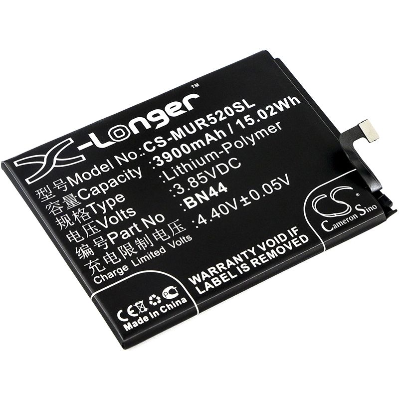 Li-polymer Battery Fits Redmi, 5 Plus, 5 Plus Dual Sim, 5 Plus Dual Sim Td-lte 3.85v, 3900mah Mobile & SmartPhone Cameron Sino Technology Limited