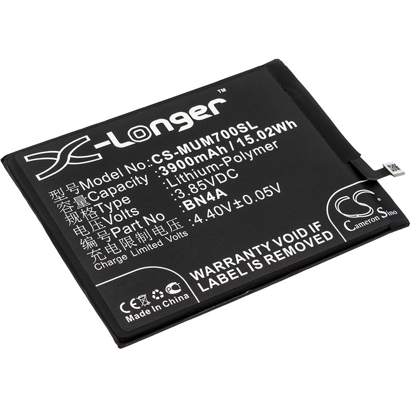 Li-Polymer Battery fits Redmi, m1901f7c, m1901f7e, m1901f7g 3.85V, 3900mAh Mobile & SmartPhone Cameron Sino Technology Limited