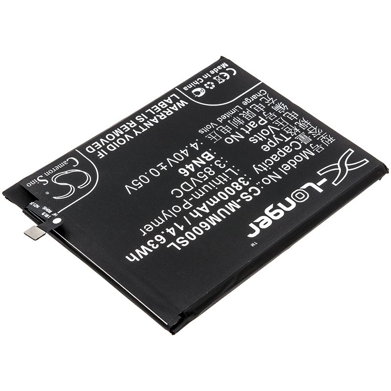 Li-Polymer Battery fits Redmi, note 6, xiaomi, redmi note 6 3.85V, 3800mAh Mobile & SmartPhone Cameron Sino Technology Limited