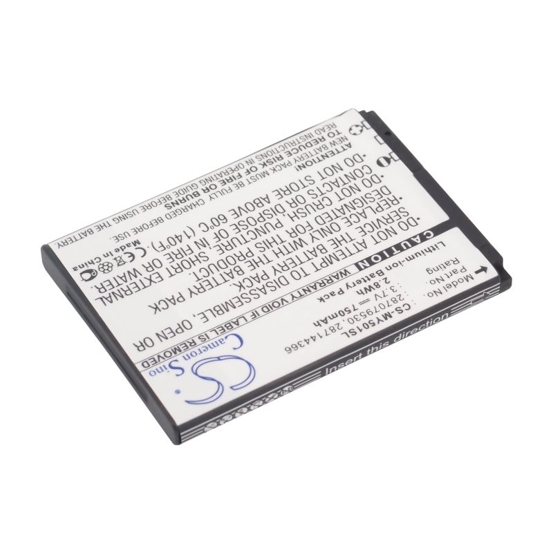 Li-ion Battery fits Sagem,226, my150x, my200v 3.7V, 750mAh Mobile & SmartPhone Cameron Sino Technology Limited