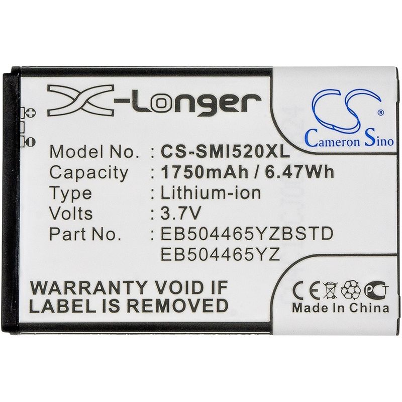 Li-ion Battery fits Samsung, 4g lte mobile hotspot, droid charge i510, droid charge sch-i510 3.7V, 1750mAh Mobile & SmartPhone Cameron Sino Technology Limited