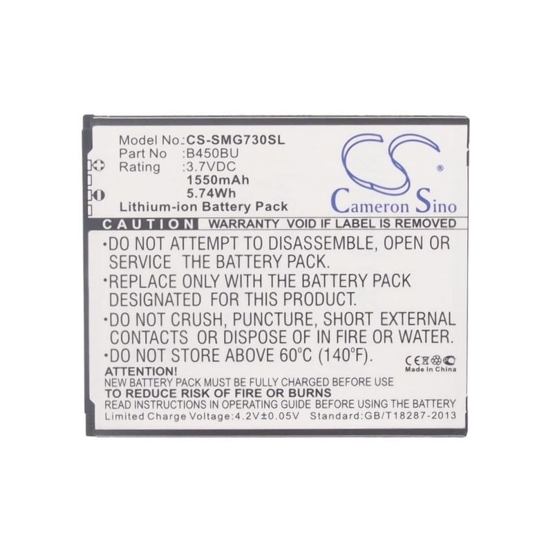 Li-ion Battery fits Samsung, afyon, galaxy core 4g, galaxy core mini 3.7V, 1550mAh Mobile & SmartPhone Cameron Sino Technology Limited