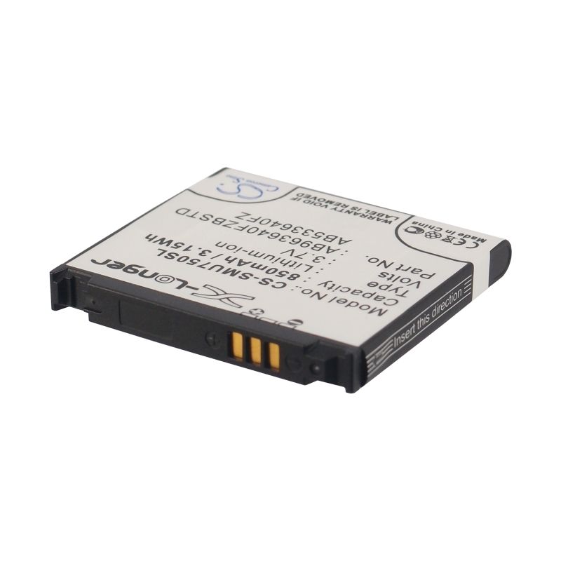 Li-ion Battery fits Samsung, alias 2, alias 2 u750, sch-u750 3.7V, 850mAh Mobile & SmartPhone Cameron Sino Technology Limited