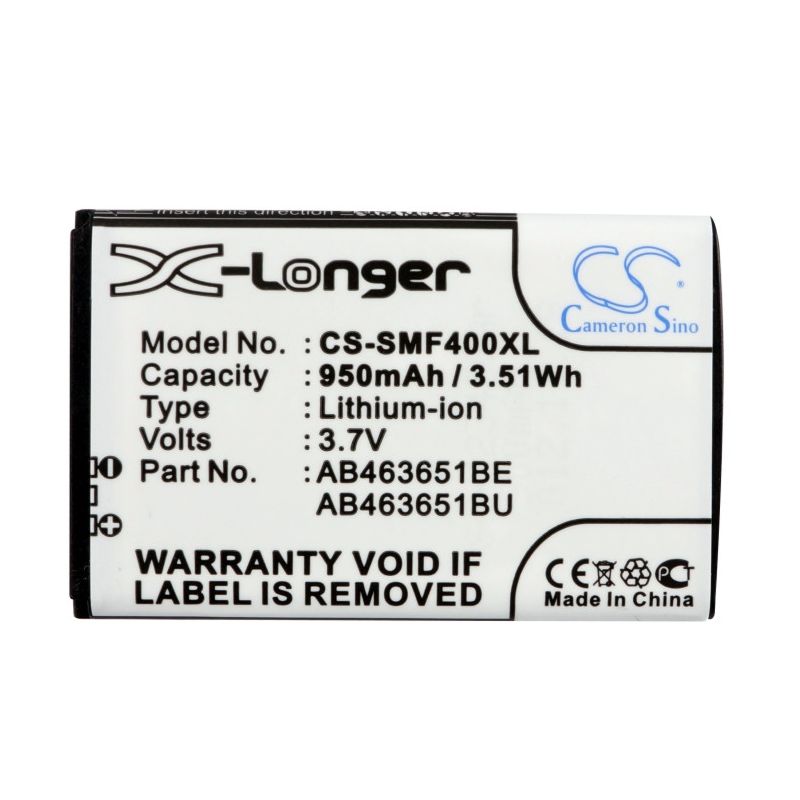 Li-ion Battery fits Samsung, blade, chat 322, genio qwerty 3.7V, 950mAh Mobile & SmartPhone Cameron Sino Technology Limited