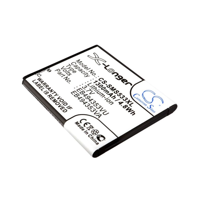 Li-ion Battery Fits Samsung, Dart, Doubletime, Galaxy 551 3.7v, 1300mah Mobile & SmartPhone Cameron Sino Technology Limited